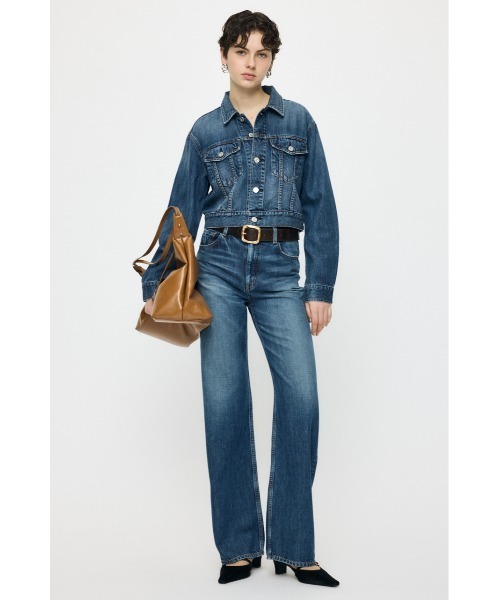 MOUSSY(マウジー)の「【26年AW新作】【再入荷】TENCEL(TM) DENIM ショートジャケット(デニムジャケット・レディース・ワンウォッシュ/ブルー・FREE)」の5枚目の写真