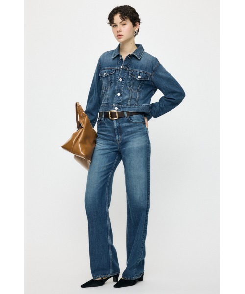 MOUSSY(マウジー)の「【26年AW新作】【再入荷】TENCEL(TM) DENIM ショートジャケット(デニムジャケット・レディース・ワンウォッシュ/ブルー・FREE)」の6枚目の写真