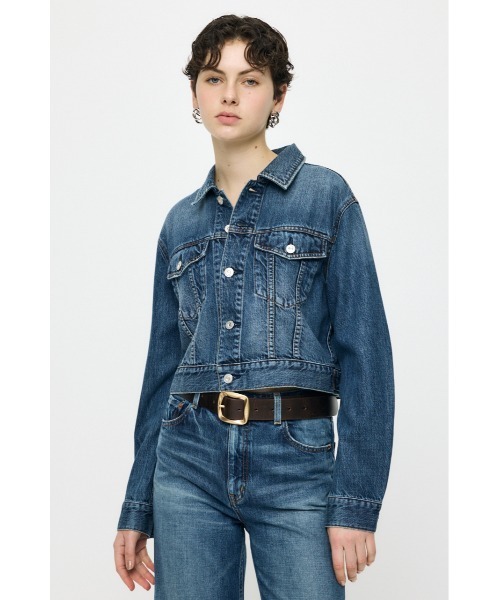 MOUSSY(マウジー)の「【26年AW新作】【再入荷】TENCEL(TM) DENIM ショートジャケット(デニムジャケット・レディース・ワンウォッシュ/ブルー・FREE)」の9枚目の写真