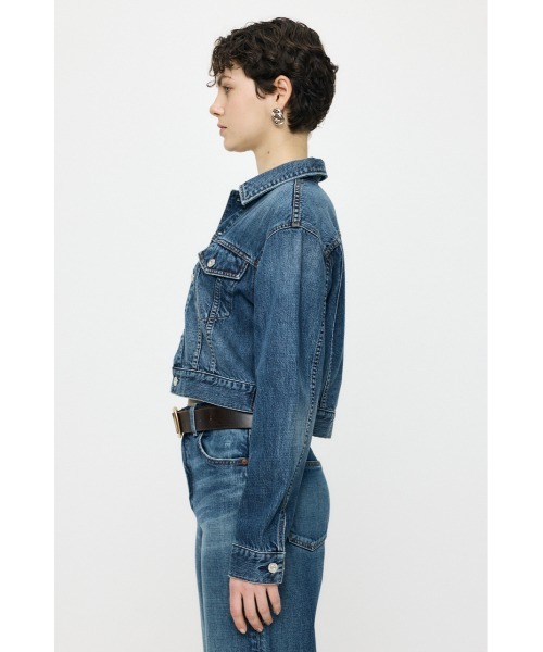 MOUSSY(マウジー)の「【26年AW新作】【再入荷】TENCEL(TM) DENIM ショートジャケット(デニムジャケット・レディース・ワンウォッシュ/ブルー・FREE)」の10枚目の写真