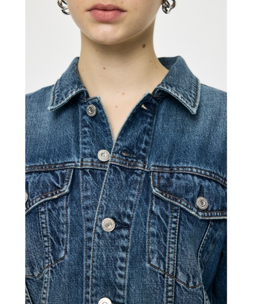 MOUSSY(マウジー)の「【26年AW新作】【再入荷】TENCEL(TM) DENIM ショートジャケット(デニムジャケット・レディース・ワンウォッシュ/ブルー・FREE)」の12枚目の写真