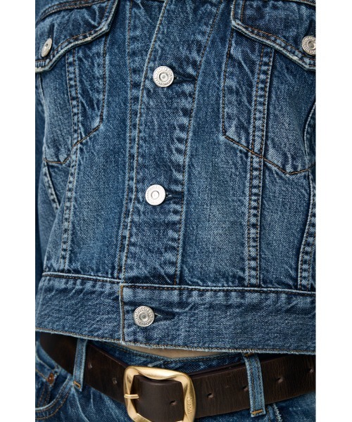 MOUSSY(マウジー)の「【26年AW新作】【再入荷】TENCEL(TM) DENIM ショートジャケット(デニムジャケット・レディース・ワンウォッシュ/ブルー・FREE)」の15枚目の写真