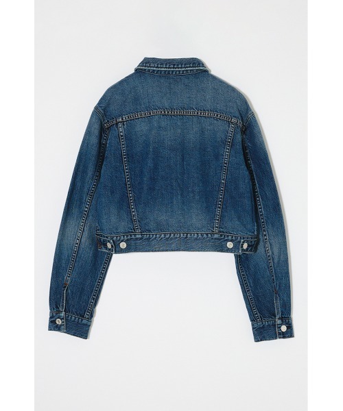 MOUSSY(マウジー)の「【26年AW新作】【再入荷】TENCEL(TM) DENIM ショートジャケット(デニムジャケット・レディース・ワンウォッシュ/ブルー・FREE)」の18枚目の写真