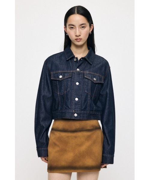 MOUSSY(マウジー)の「【26年AW新作】【再入荷】TENCEL(TM) DENIM ショートジャケット(デニムジャケット・レディース・ワンウォッシュ/ブルー・FREE)」の19枚目の写真