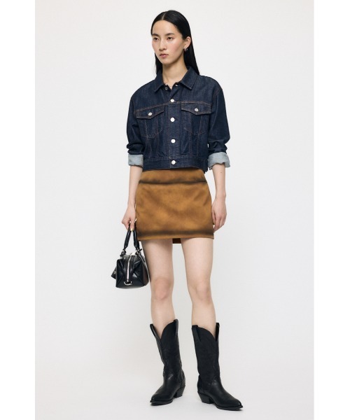 MOUSSY(マウジー)の「【26年AW新作】【再入荷】TENCEL(TM) DENIM ショートジャケット(デニムジャケット・レディース・ワンウォッシュ/ブルー・FREE)」の20枚目の写真