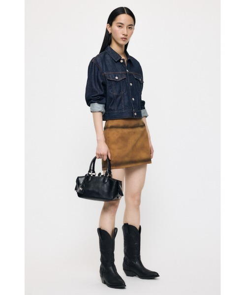 MOUSSY(マウジー)の「【26年AW新作】【再入荷】TENCEL(TM) DENIM ショートジャケット(デニムジャケット・レディース・ワンウォッシュ/ブルー・FREE)」の21枚目の写真