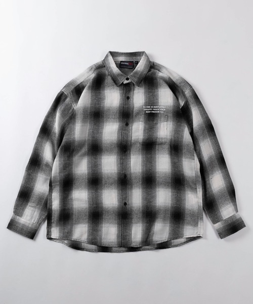 BRANDALISED(ブランダライズド)の「【70】【BRANDALISED/ブランダライズド】バンクシー アートグラフィック ネルチェックシャツ/ライトアウター/羽織/ユニセックス/レディース/メンズ(シャツ/ブラウス・メンズ・ブラック/ホワイト/ブラウン・M/L/XL)」の18枚目の写真
