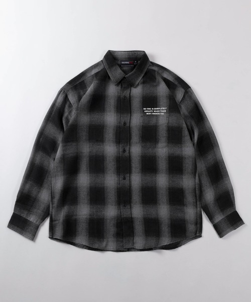 BRANDALISED(ブランダライズド)の「【70】【BRANDALISED/ブランダライズド】バンクシー アートグラフィック ネルチェックシャツ/ライトアウター/羽織/ユニセックス/レディース/メンズ(シャツ/ブラウス・メンズ・ブラック/ホワイト/ブラウン・M/L/XL)」の21枚目の写真