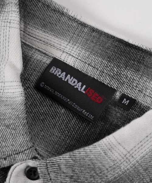 BRANDALISED(ブランダライズド)の「【70】【BRANDALISED/ブランダライズド】バンクシー アートグラフィック ネルチェックシャツ/ライトアウター/羽織/ユニセックス/レディース/メンズ(シャツ/ブラウス・メンズ・ブラック/ホワイト/ブラウン・M/L/XL)」の10枚目の写真