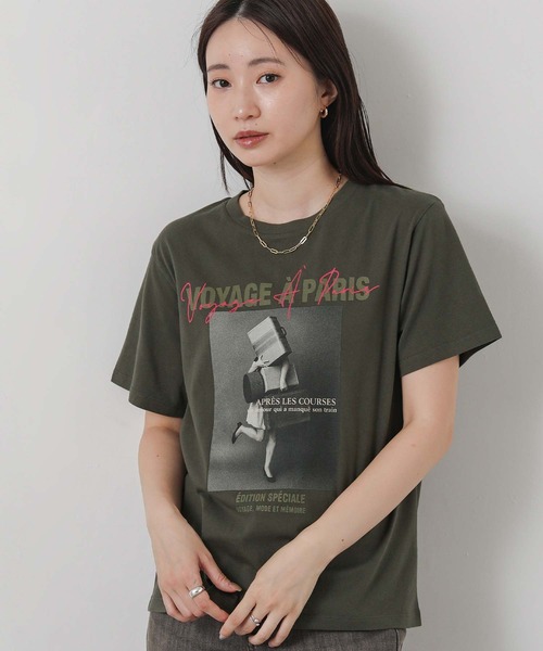 Gready Brilliant(グレディブリリアン)の「VOYAGEフォトカットソー(Tシャツ/カットソー・レディース・チャコールグレー・FREE)」の14枚目の写真