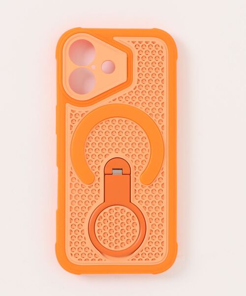 Fun & Daily（ファンアンドデイリー）の「Technical Stand iPhone 17 Pro ProMax Case / アイフォンスタンドケース（スマホケース/カバー・レディース・ブラック/オレンジ・iPhone 17/iPhone 17 Pro/iPhone 17 Pro Max）」の12枚目の写真