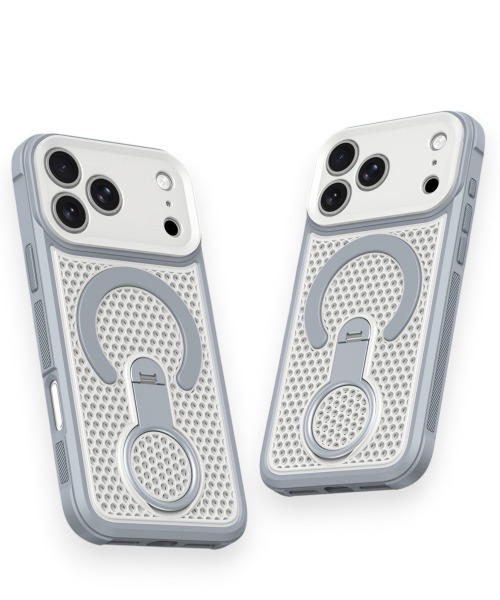Fun & Daily（ファンアンドデイリー）の「Technical Stand iPhone 17 Pro ProMax Case / アイフォンスタンドケース（スマホケース/カバー・レディース・ブラック/オレンジ・iPhone 17/iPhone 17 Pro/iPhone 17 Pro Max）」の5枚目の写真