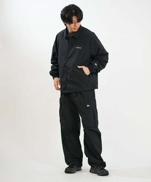 NEW ERA（ニューエラ）の「NEW ERA/ニューエラ NYLON COACH JCKET BLK 263 ジャケット 15129333（ナイロンジャケット・メンズ・ブラック・M/L/XL/XXL）」の5枚目の写真