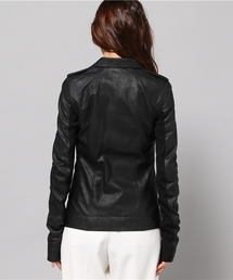 リック　オウエンスのレザーブルゾンUS XS リック オウエンスのレザーブルゾンUS XS リック オウエンスのレザー