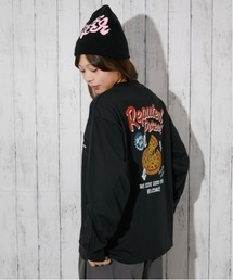 ジャンクフード バックプリント長袖Tシャツ|全4色