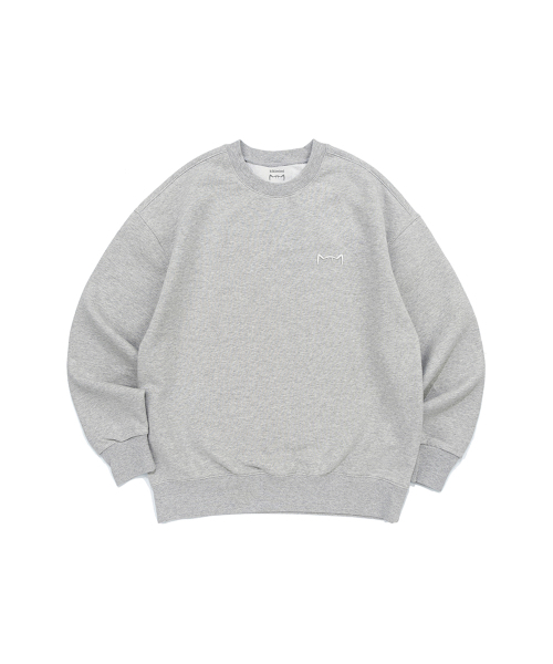 KIKIMIMI（キキミミ）の「SIGNATURE KITTY SMALL LOGO MTM (MELANGE)（スウェット・レディース・チャコールグレー・SMALL/MEDIUM/LARGE）」の3枚目の写真