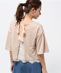 one after another NICE CLAUP | 【ナイスクラップ】後ろレースカットソー(Tシャツ/カットソー)