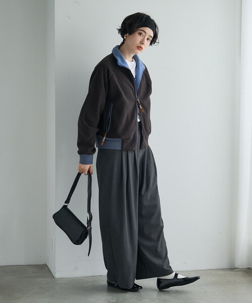 FREAK'S STORE(フリークスストア)の「Foxfire × FREAK'S STORE/フォックスファイヤー フリース スタンド ジップ ブルゾン(パーカー・レディース・グレー/ピンク/ブラウン・フリ-)」の11枚目の写真
