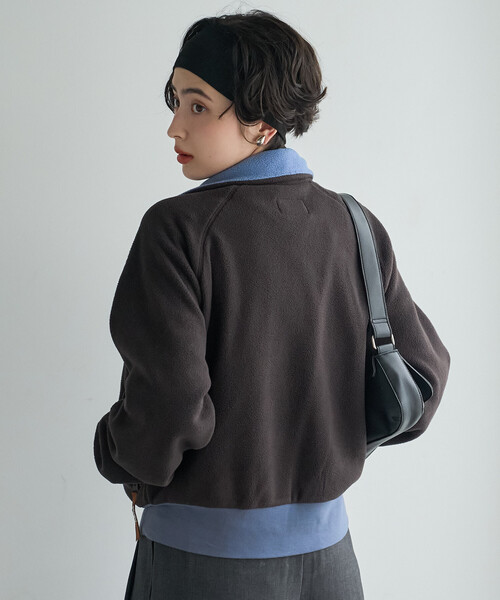 FREAK'S STORE(フリークスストア)の「Foxfire × FREAK'S STORE/フォックスファイヤー フリース スタンド ジップ ブルゾン(パーカー・レディース・グレー/ピンク/ブラウン・フリ-)」の16枚目の写真