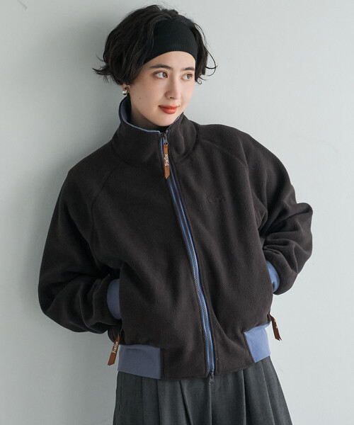 FREAK'S STORE(フリークスストア)の「Foxfire × FREAK'S STORE/フォックスファイヤー フリース スタンド ジップ ブルゾン(パーカー・レディース・グレー/ピンク/ブラウン・フリ-)」の20枚目の写真