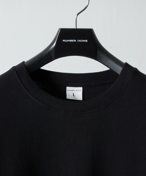 NUMBER (N)INE(ナンバーナイン)の「FIRM COTTON LIGHT SHORT PILE L/S SWEATSHIRT / ファーム コットン ライト ミニ裏毛 クルーネック スウェット(スウェット・メンズ・トップグレー/ブラック・M/XL/L)」の4枚目の写真