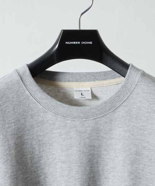 NUMBER (N)INE(ナンバーナイン)の「FIRM COTTON LIGHT SHORT PILE L/S SWEATSHIRT / ファーム コットン ライト ミニ裏毛 クルーネック スウェット(スウェット・メンズ・トップグレー/ブラック・M/XL/L)」の9枚目の写真