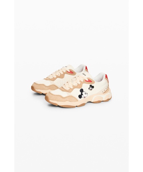 Desigual(デシグアル)の「Mickey mouse chunky sneaker / ミッキーマウスチャンキースニーカー(スニーカー・レディース・ホワイト・41/39/38/40)」の4枚目の写真