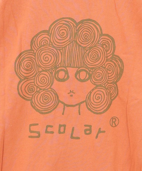 ScoLar(スカラー)の「163653:2WAYバイカラー裏毛プルパーカー(パーカー・レディース・ブラック/オレンジ/パープル・M)」の20枚目の写真