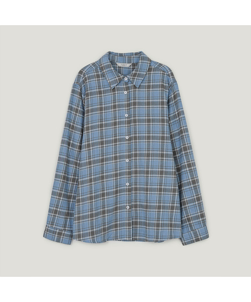TWEE(トゥウィー)の「リアルチェックオーバーサイズ長袖シャツ(シャツ/ブラウス・レディース・ピンク/ブルー/アイボリー・FREE)」の3枚目の写真