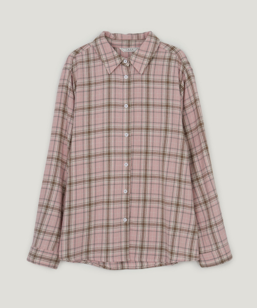 TWEE(トゥウィー)の「リアルチェックオーバーサイズ長袖シャツ(シャツ/ブラウス・レディース・ピンク/ブルー/アイボリー・FREE)」の8枚目の写真