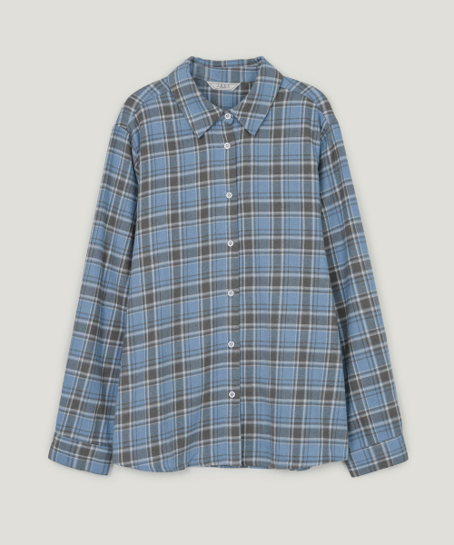 TWEE(トゥウィー)の「リアルチェックオーバーサイズ長袖シャツ(シャツ/ブラウス・レディース・ピンク/ブルー/アイボリー・FREE)」の9枚目の写真