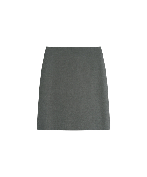SIYAZU（シヤジュ）の「SIST9075 シンプル ミディスカート_Melange gray（スカート・レディース・グレー・SMALL/MEDIUM）」の4枚目の写真