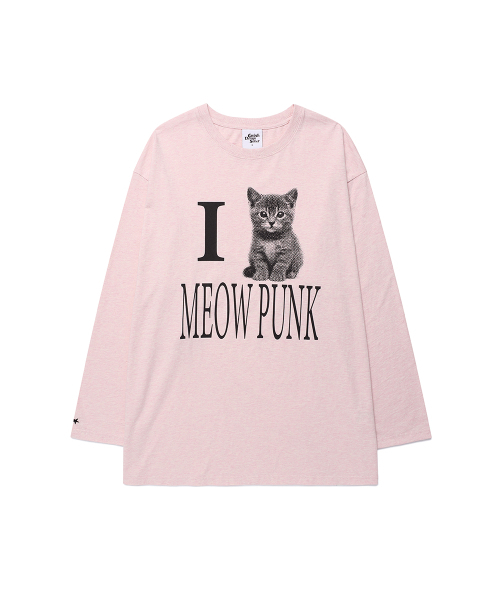 Cavish（カビシ）の「I LOVE MEOW PUNK LS TEE PINK(CV2GFFT559A)（Tシャツ/カットソー・レディース・ピンク・MEDIUM/SMALL）」の3枚目の写真