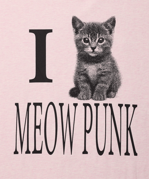 Cavish（カビシ）の「I LOVE MEOW PUNK LS TEE PINK(CV2GFFT559A)（Tシャツ/カットソー・レディース・ピンク・MEDIUM/SMALL）」の6枚目の写真