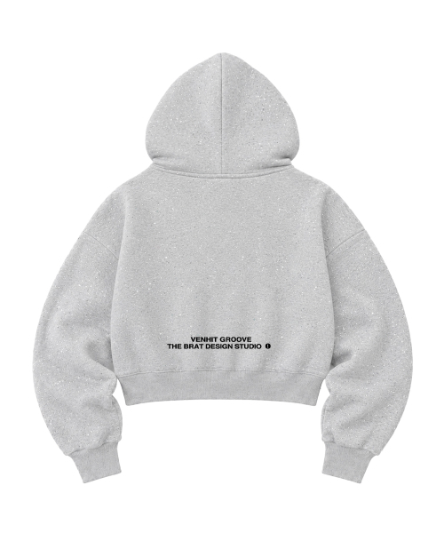 VENHIT(ベンヒット)の「VC SIGNATURE ホットフィックス ジップアップパーカー_グレー(パーカー・レディース・ライトグレー・MEDIUM/LARGE)」の2枚目の写真