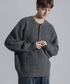 ELLUV（エルブ）の「【ELLUV/エルヴ】ウールミックス ヘンリーネックケーブルニットポロ（ニット/セーター・S）」