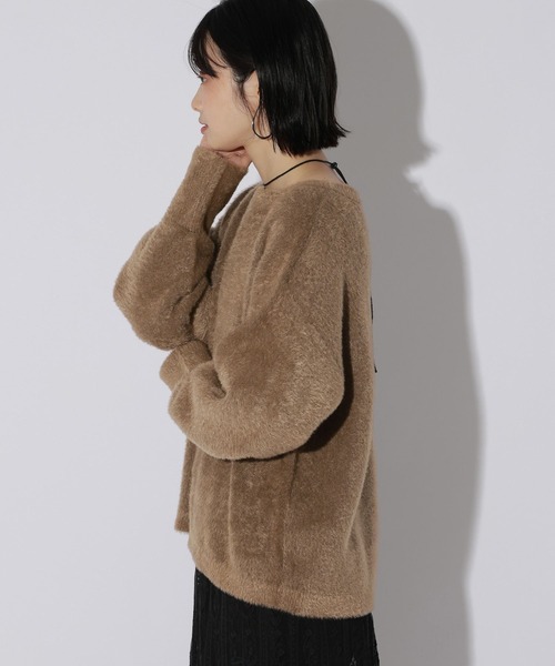 LAKOLE(ラコレ)の「シャギーニットプルオーバー / 855263(ニット/セーター・レディース・グレー/オレンジ/ネイビー/モカ/ライトブルー・FREE)」の21枚目の写真