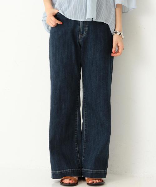 Another Edition(アナザーエディション)の「デニムバギーパンツ/AEBC DNM BAGGY(その他パンツ・レディース・ライトブルー/ネイビー・SMALL/MEDIUM)」の1枚目の写真