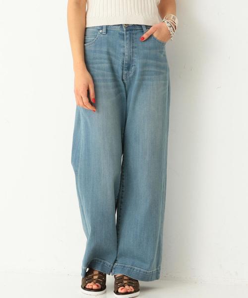 Another Edition(アナザーエディション)の「デニムバギーパンツ/AEBC DNM BAGGY(その他パンツ・レディース・ライトブルー/ネイビー・SMALL/MEDIUM)」の2枚目の写真