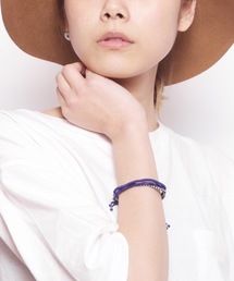 INNOCENT（イノセント）の「LASTHEAVEN/カレンシルバービーズ&ワックスコードブレスレット（ブレスレット）」