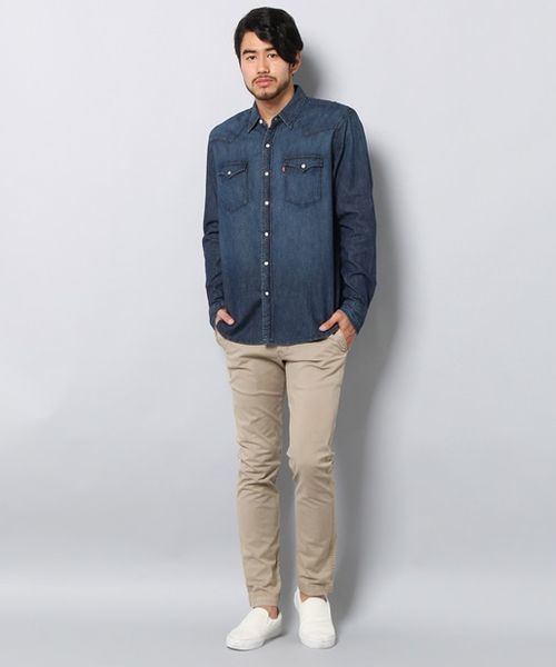 Levi's（リーバイス）の「【Levi's】デニムウエスタンシャツ（シャツ/ブラウス・メンズ・ダークインディゴブルー・MEDIUM/SMALL/LARGE）」の10枚目の写真