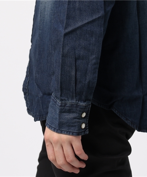 Levi's（リーバイス）の「【Levi's】デニムウエスタンシャツ（シャツ/ブラウス・メンズ・ダークインディゴブルー・MEDIUM/SMALL/LARGE）」の5枚目の写真