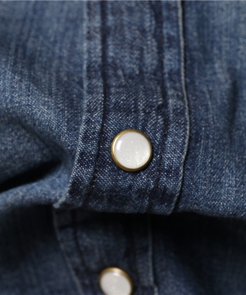 Levi's（リーバイス）の「【Levi's】デニムウエスタンシャツ（シャツ/ブラウス・メンズ・ダークインディゴブルー・MEDIUM/SMALL/LARGE）」の8枚目の写真