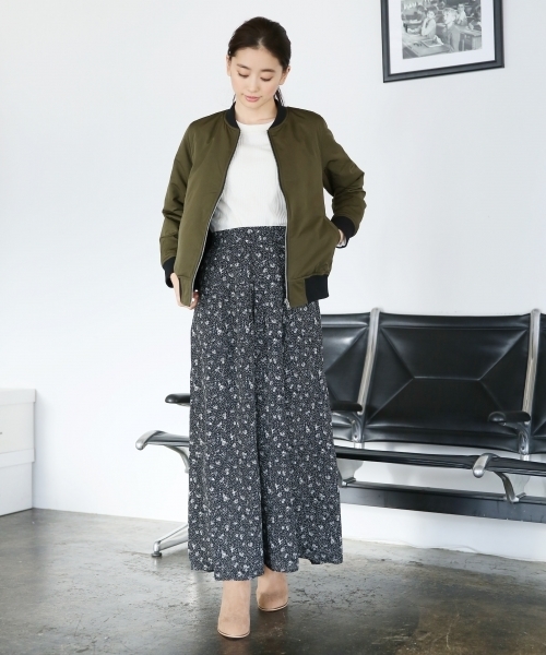 LEPSIM（レプシィム）の「ジョーゼットコバナガラスカンツ　740854（その他パンツ・レディース・ダークネイビー/ブラック・LARGE/MEDIUM）」の9枚目の写真