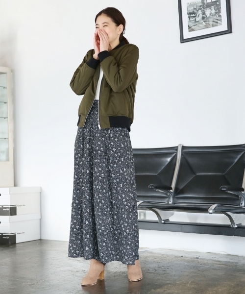 LEPSIM（レプシィム）の「ジョーゼットコバナガラスカンツ　740854（その他パンツ・レディース・ダークネイビー/ブラック・LARGE/MEDIUM）」の10枚目の写真