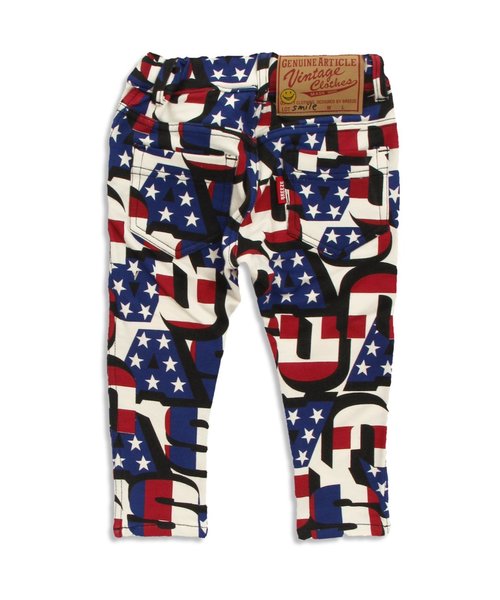 BREEZE（ブリーズ）の「総柄カットソーパンツ(10分丈)（その他パンツ・キッズ・ベージュ/チャコール/レッド・95/140/130/110/90/120/100/80）」の10枚目の写真