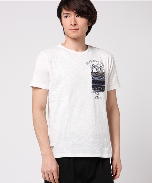 Blue Standard (ブルースタンダード)の「ペンギンプリントポケットTシャツ(Tシャツ/カットソー・メンズ・その他2/その他3/ネイビー/その他5/その他1/その他8/その他6/グレー/その他7/その他4・MEDIUM/LARGE/SMALL/X-LARGE)」の5枚目の写真