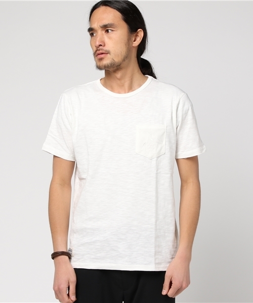 Blue Standard (ブルースタンダード)の「ペンギンプリントポケットTシャツ(Tシャツ/カットソー・メンズ・その他2/その他3/ネイビー/その他5/その他1/その他8/その他6/グレー/その他7/その他4・MEDIUM/LARGE/SMALL/X-LARGE)」の1枚目の写真