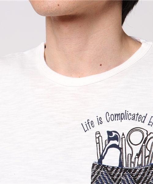 Blue Standard (ブルースタンダード)の「ペンギンプリントポケットTシャツ(Tシャツ/カットソー・メンズ・その他2/その他3/ネイビー/その他5/その他1/その他8/その他6/グレー/その他7/その他4・MEDIUM/LARGE/SMALL/X-LARGE)」の13枚目の写真