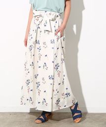 VIS | ウエストリボンフラワースカンツ(その他パンツ)